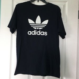 Adidas Black Short Sleeve Shirt Youth Size XL -M1